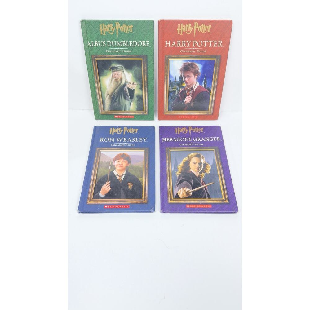 Harry Potter Cinematic Guide Hardcover Lot (Set of 4) Nice Condition.